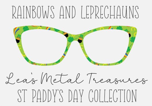 RAINBOWS AND LEPRECHAUNS Eyewear Frame Toppers COMES WITH MAGNETS