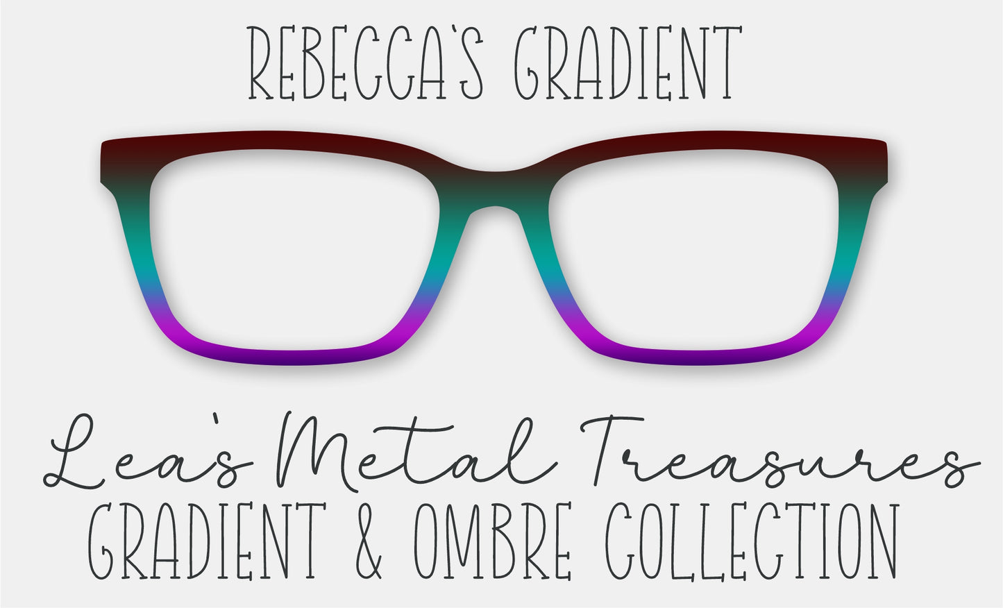 Rebecca's Gradient • Magnetic Eyeglasses Toppers