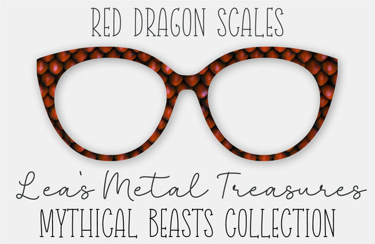 Red Dragon Scales Eyewear Frame Toppers COMES WITH MAGNETS