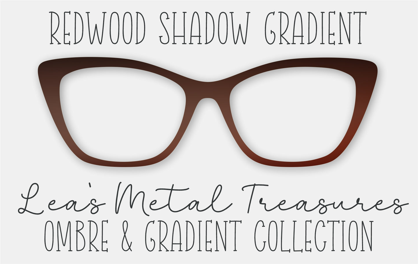 REDWOOD SHADOW GRADIENT Eyewear Frame Toppers