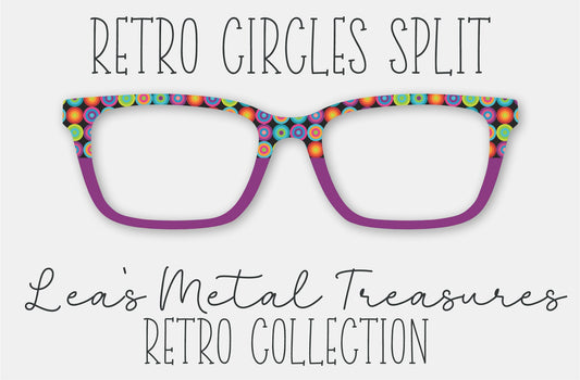 Retro Circles Split Eyewear Frame Toppers