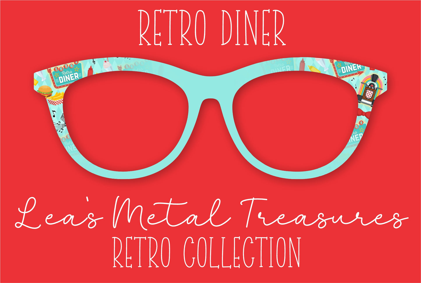 Retro Diner Eyewear Frame Toppers