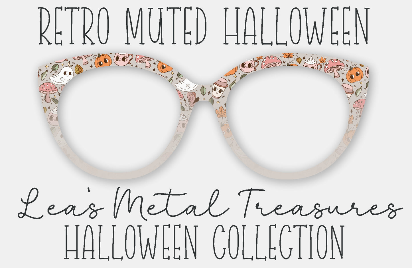 Retro Muted Halloween Magnetic Eyewear Frame Toppers - September 25 Topper of the Month