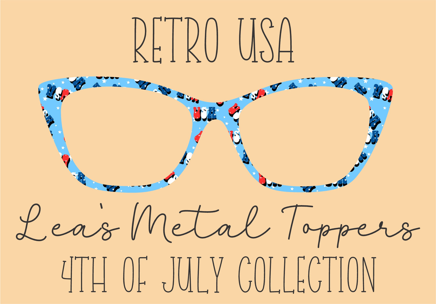 RETRO USA Eyewear Frame Toppers COMES WITH MAGNETS
