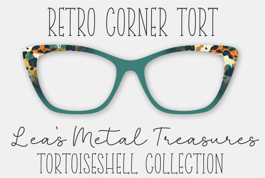 Retro Corner Tort Eyewear Frame Toppers COMES WITH MAGNETS