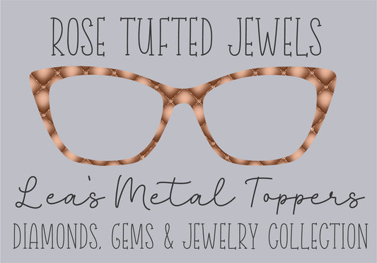 ROSE TUFTED JEWELS Eyewear Frame Toppers COMES WITH MAGNETS