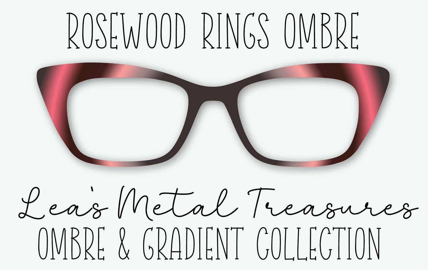 Rosewood Rings Ombre Eyewear Frame Toppers