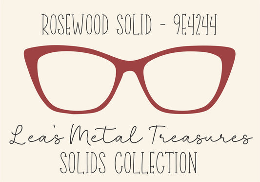 ROSEWOOD SOLID 9E4244 Eyewear Frame Toppers COMES WITH MAGNETS