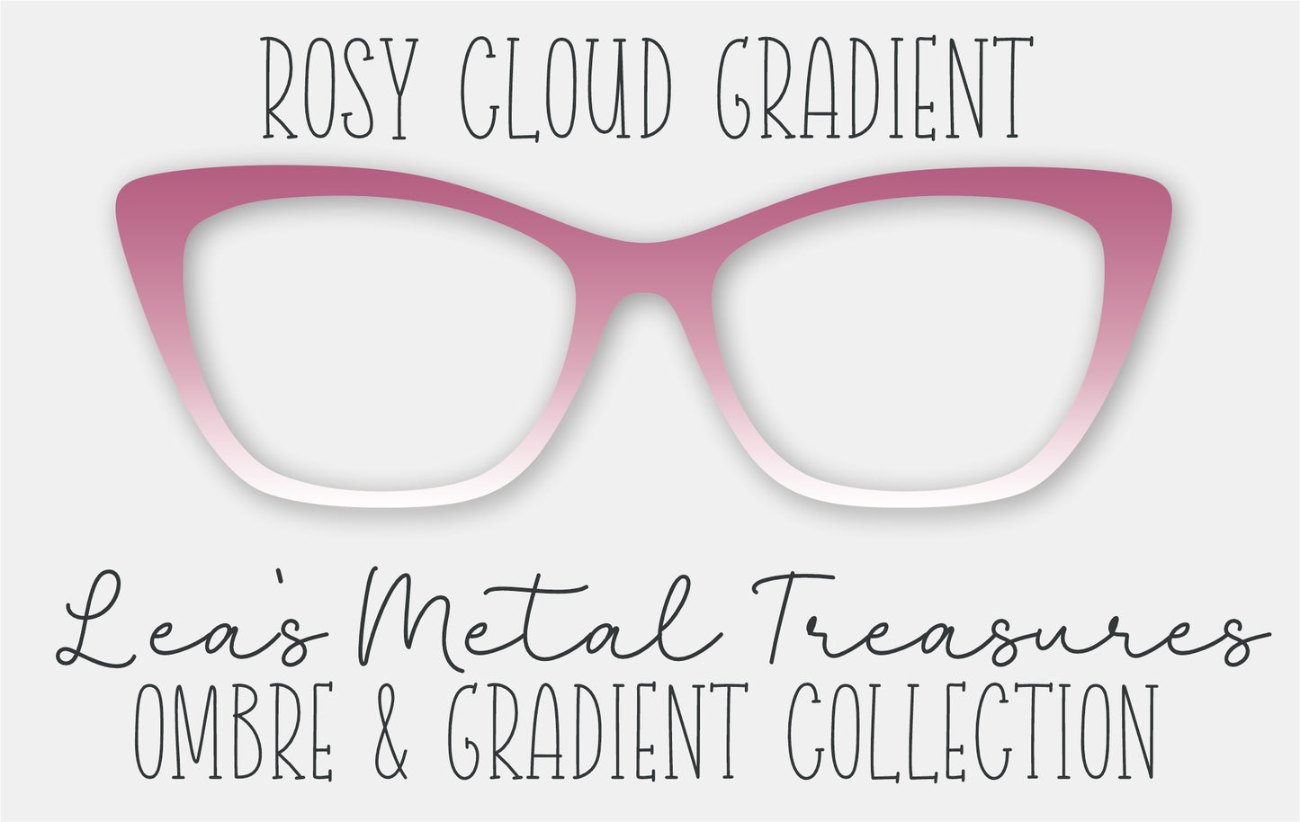 Rosy Cloud Gradient Eyewear Frame Toppers