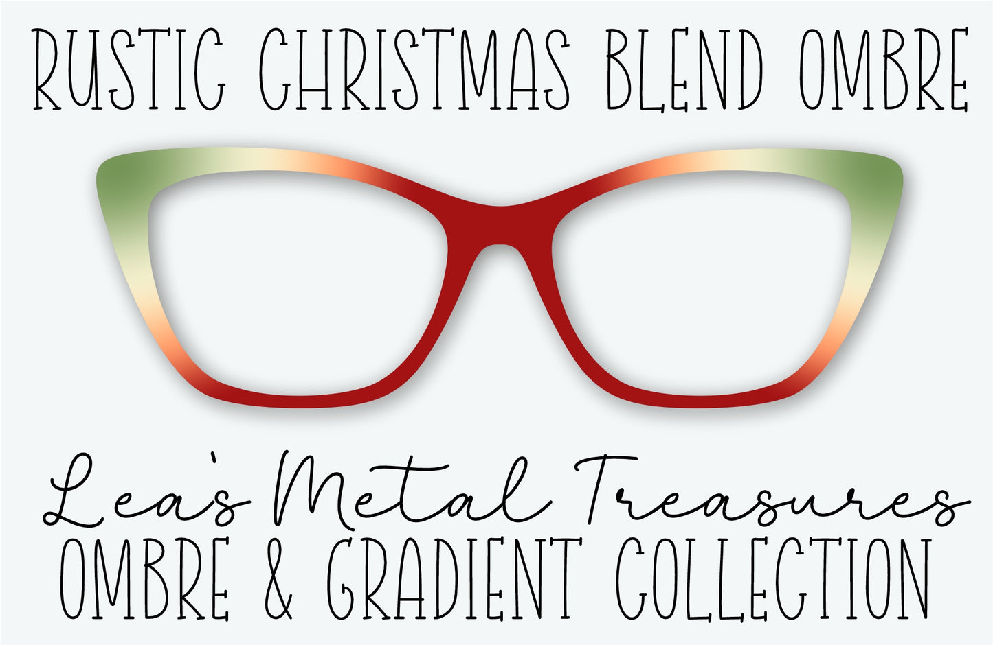 RUSTIC CHRISTMAS BLEND OMBRE Eyewear Frame Toppers