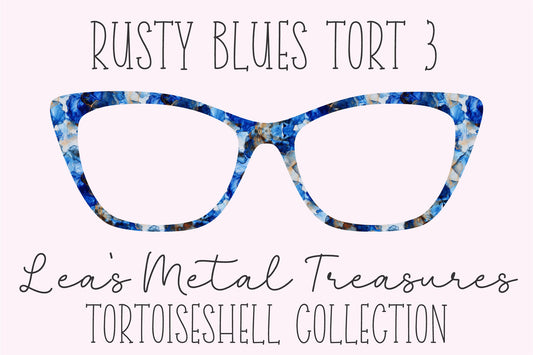 Rusty Blues Tort 3 Eyewear Frame Toppers COMES WITH MAGNETS