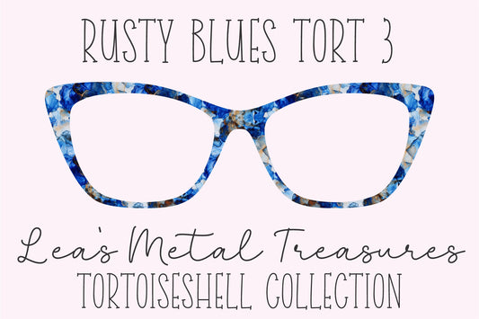 Rusty Blues Tort 3 Eyewear Frame Toppers COMES WITH MAGNETS
