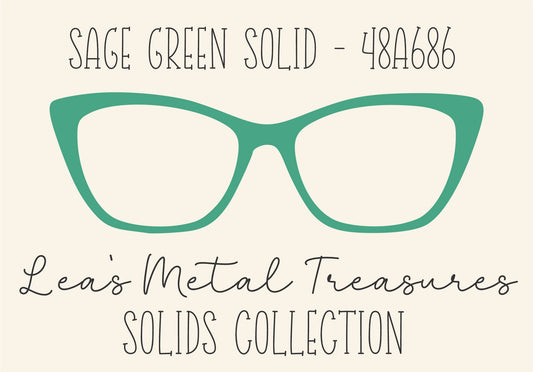 SAGE GREEN SOLID 4A686 Eyewear Frame Toppers COMES WITH MAGNETS