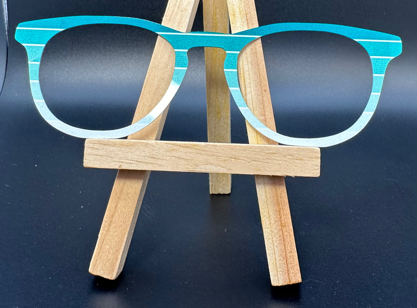 READY TO SHIP SAM MYSTERY PAINT CHIP #2 ON GLOSS WHITE Eyewear Frame Topper