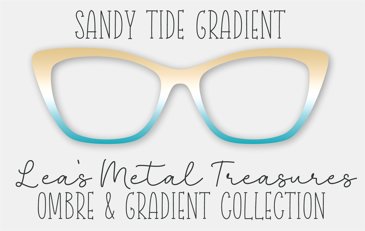 Sandy Tide Gradient Eyewear Frame Toppers