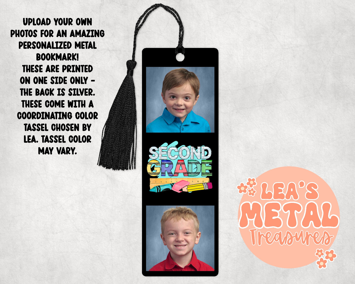 Custom School Photos Metal Bookmark