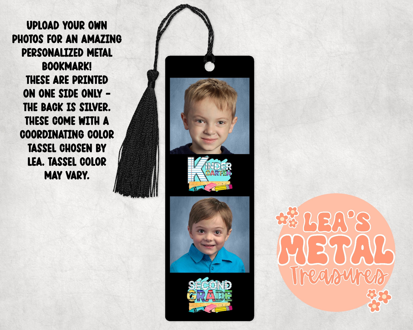 Custom School Photos Metal Bookmark