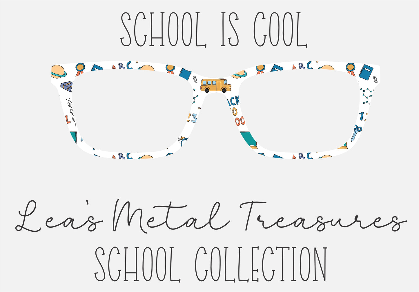 SCHOOL IS COOL Eyewear Frame Toppers COMES WITH MAGNETS