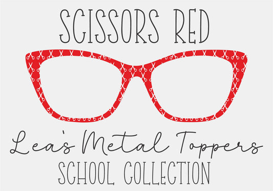 SCISSORS RED Eyewear Frame Toppers