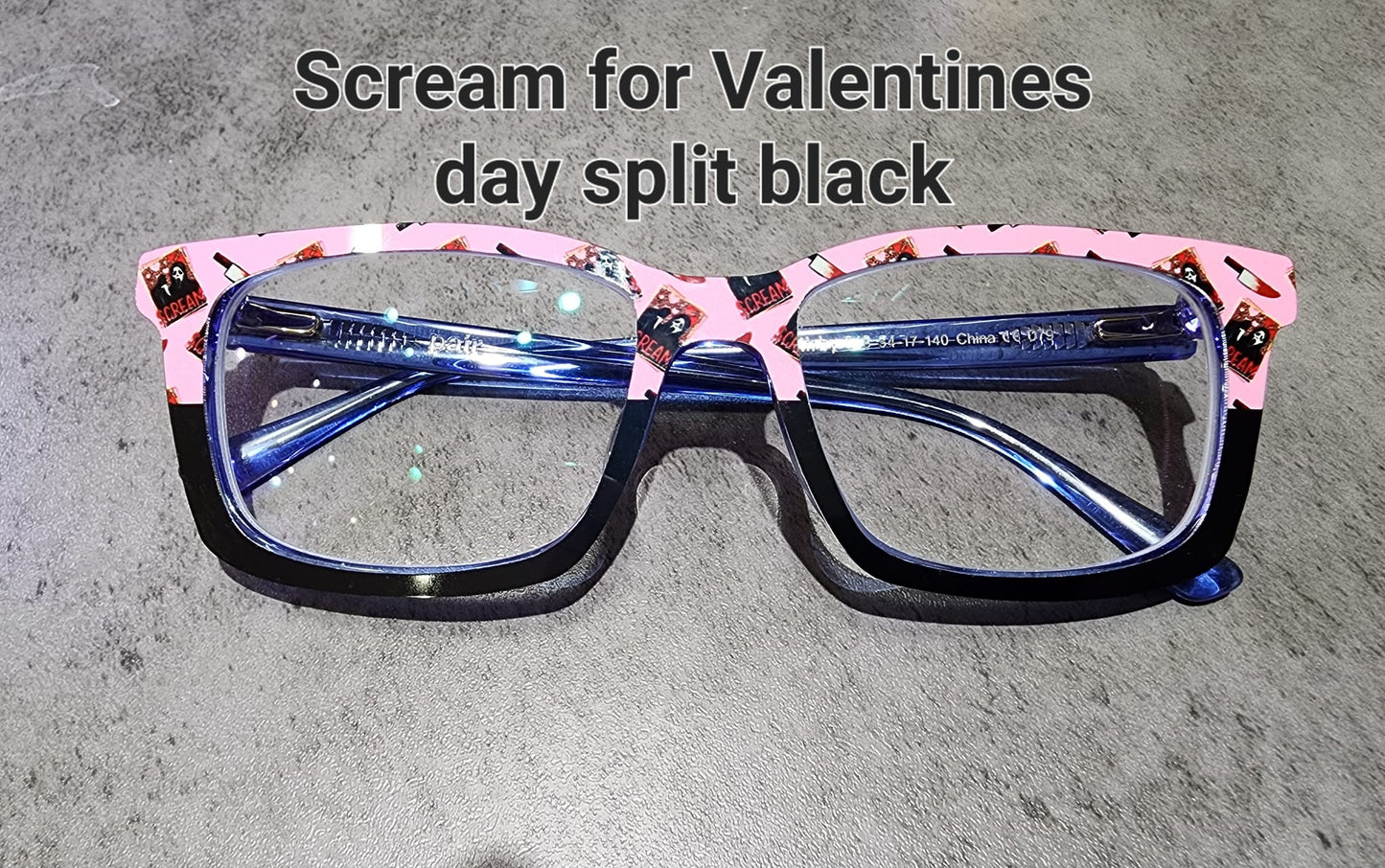 Retro Checker Michael Myers Split Eyewear Frame Toppers COMES WITH MAGNETS