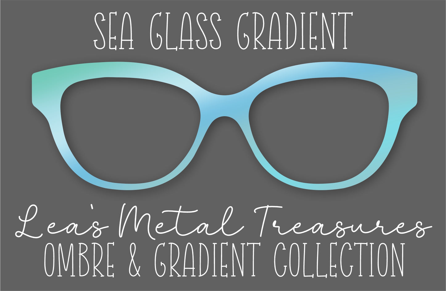 Sea Glass Gradient Eyewear Frame Toppers