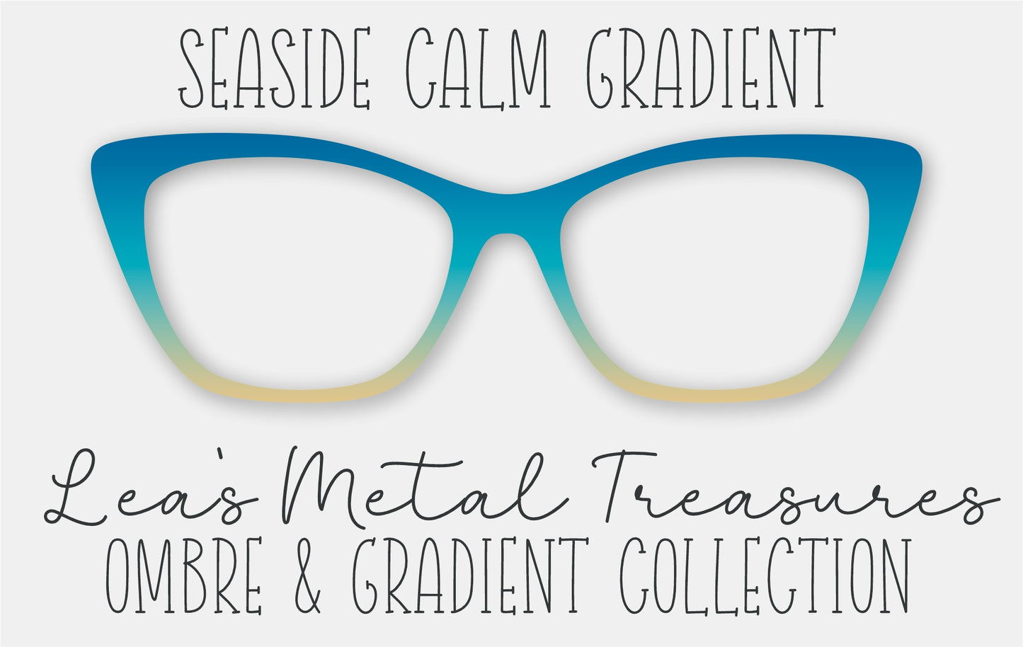 Seaside Calm Gradient Eyewear Frame Toppers