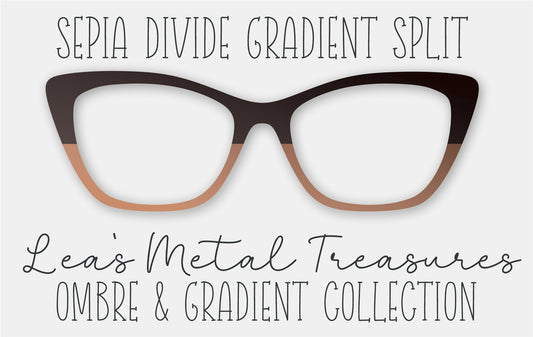 SEPIA DIVIDE GRADIENT SPLIT Eyewear Frame Toppers