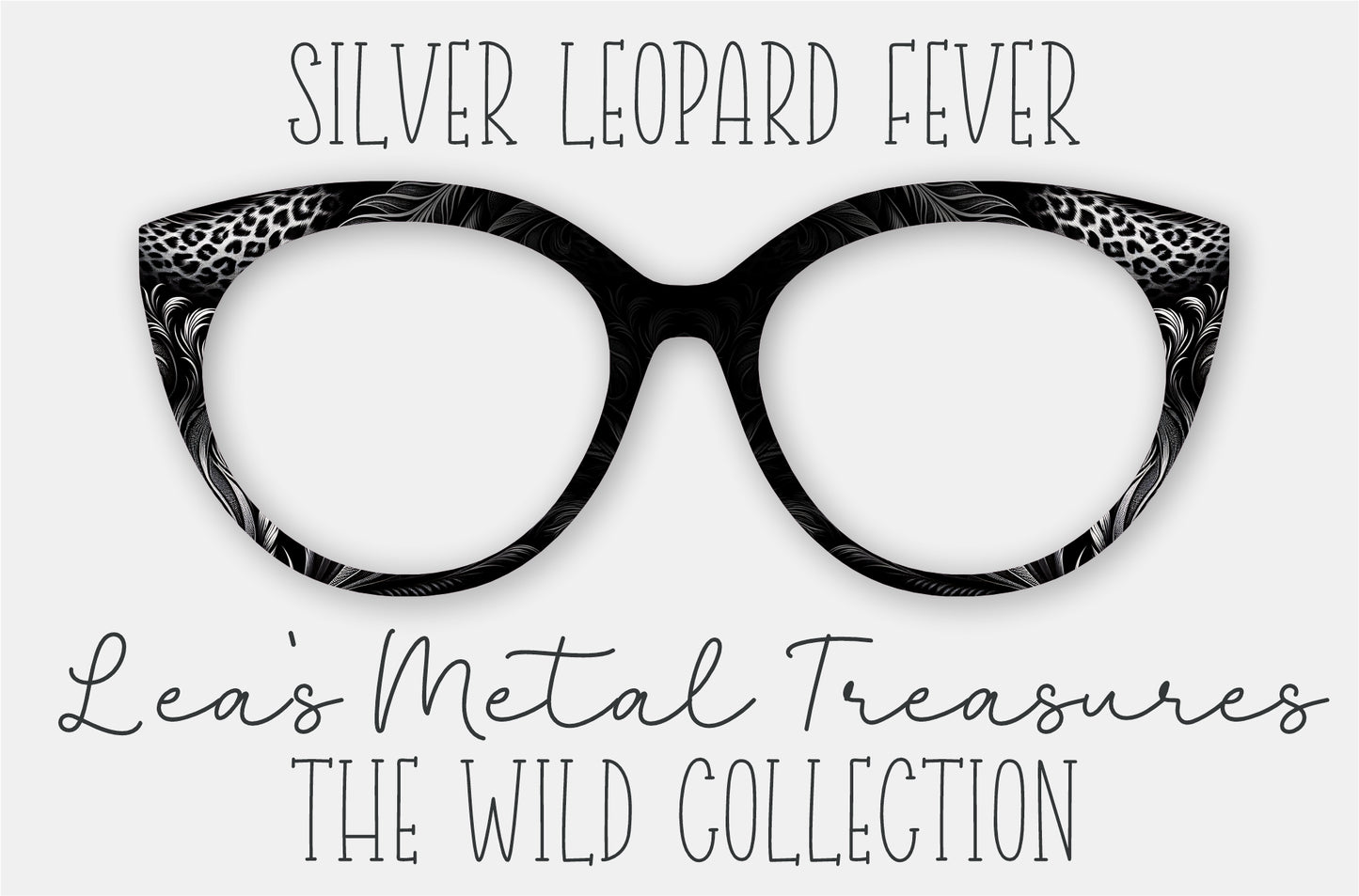 Silver Leopard Fever Eyewear Frame Toppers