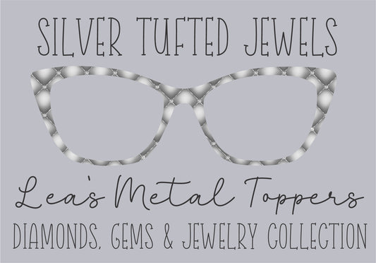 SILVER TUFTED JEWELS Eyewear Frame Toppers COMES WITH MAGNETS