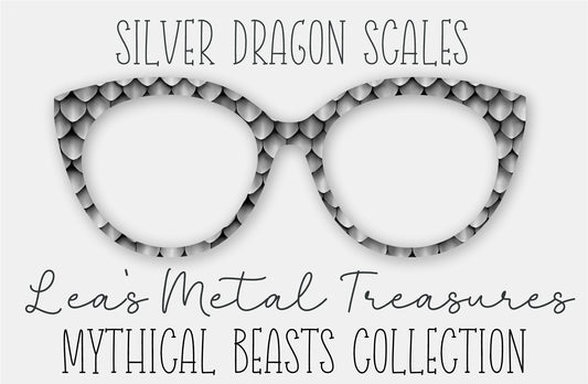 Silver Dragon Scales Eyewear Frame Toppers COMES WITH MAGNETS