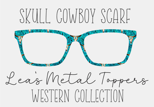 SKULL COWBOY SCARF Eyewear Frame Toppers