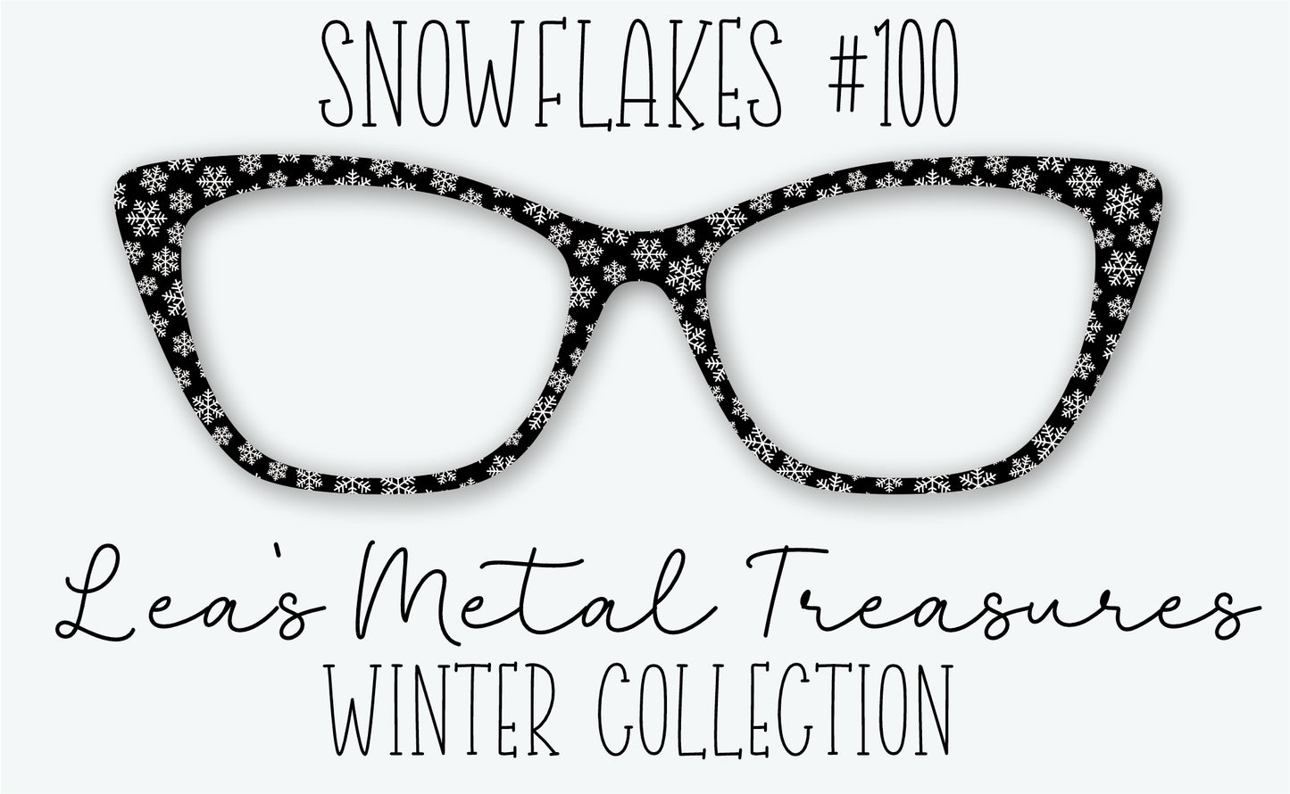 Snowflakes #100 Eyewear Frame Toppers • DECEMBER 2025 TOPPER OF THE MONTH