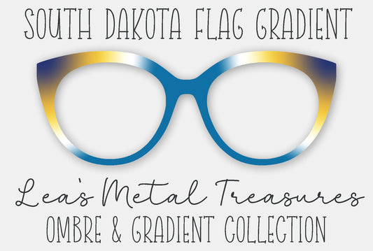 South Dakota Flag Gradient Eyewear Frame Toppers