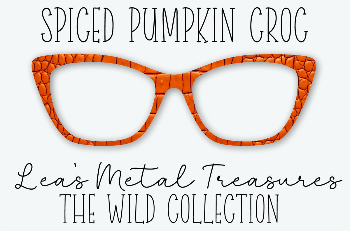 SPICED PUMPKIN CROC Eyewear Frame Toppers