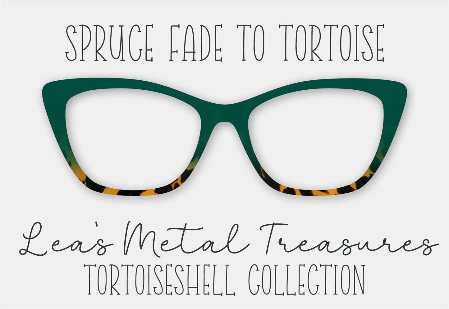 Spruce Fade to Tortoise Eyewear Frame Toppers