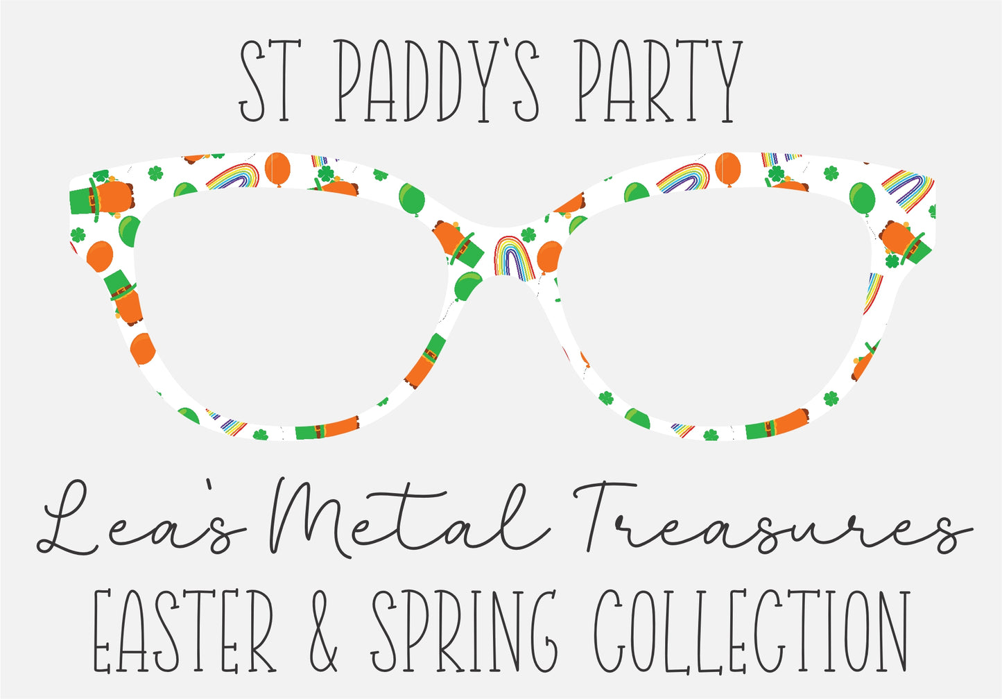 ST PADDYS PARTY Eyewear Frame Toppers COMES WITH MAGNETS