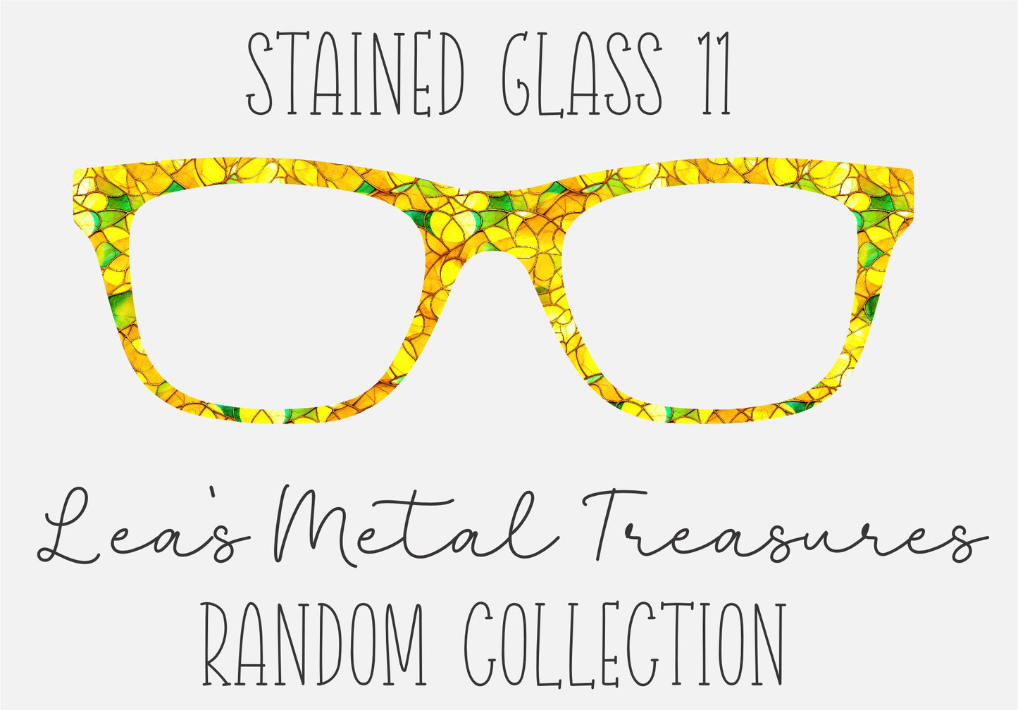 Stained Glass 11 Eyewear Frame Toppers COMES WITH MAGNETS
