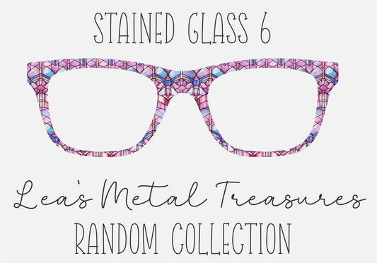 Stained Glass 6 Eyewear Frame Toppers COMES WITH MAGNETS