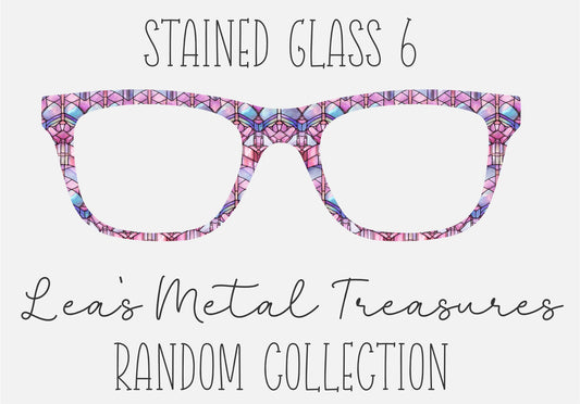 Stained Glass 6 Eyewear Frame Toppers COMES WITH MAGNETS