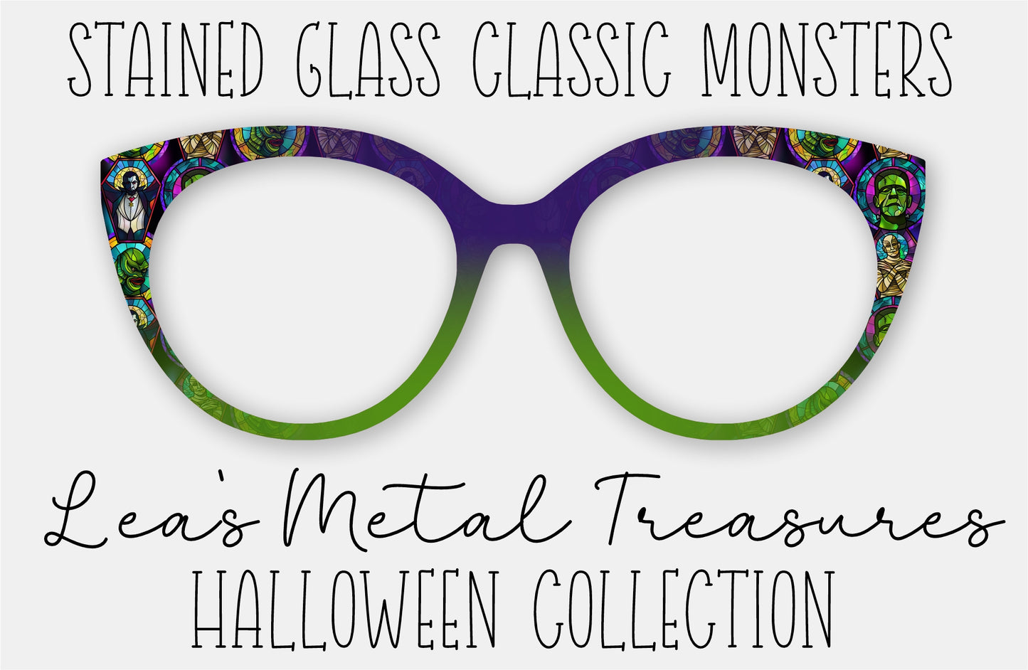 Stained Glass Monsters Eyewear Frame Toppers