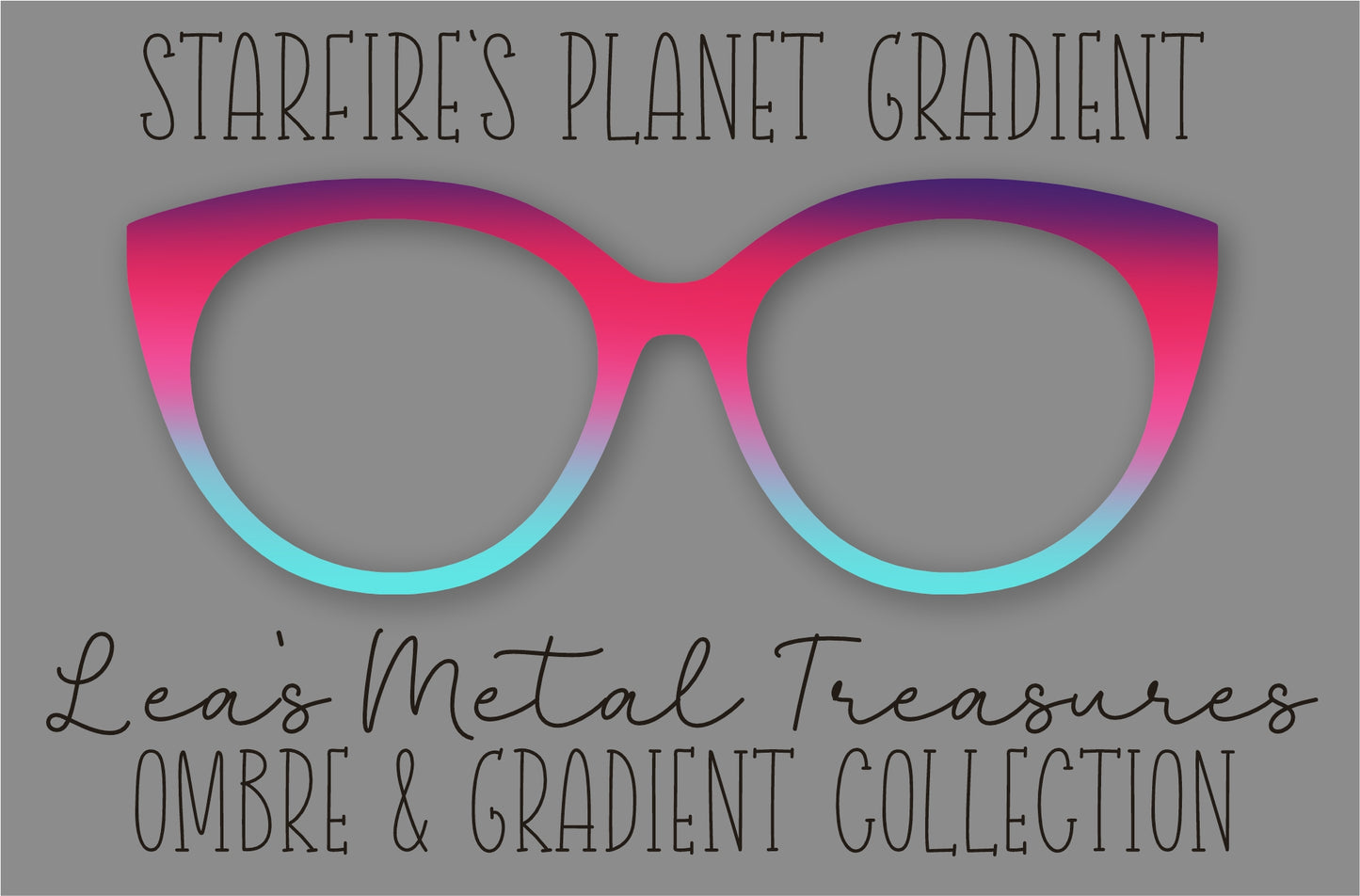Starfire's Planet Gradient Eyewear Frame Toppers
