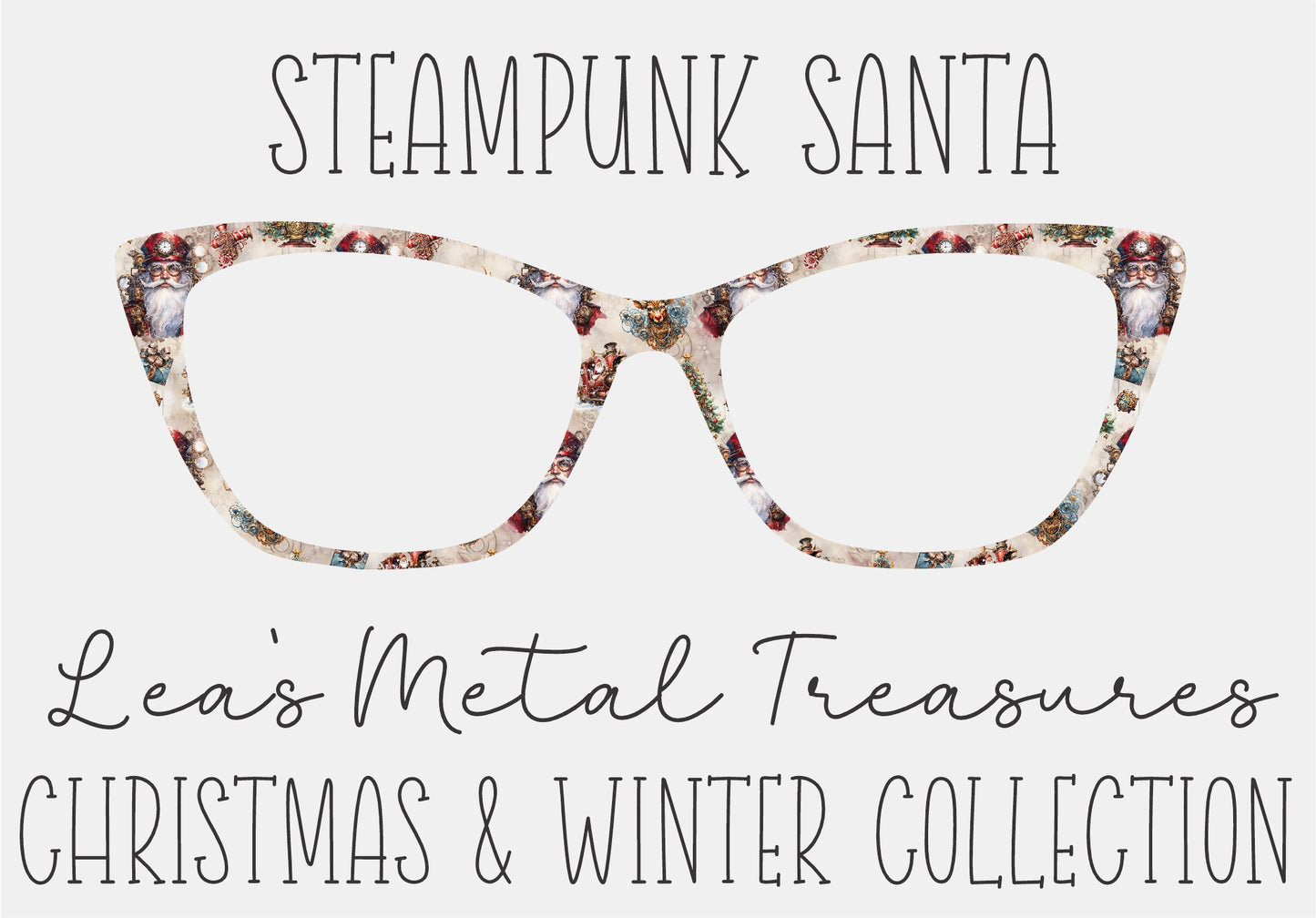 STEAMPUNK SANTA Eyewear Frame Toppers