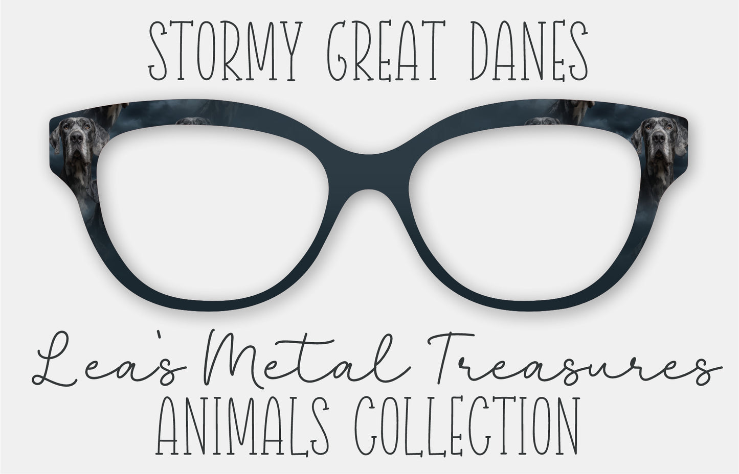 Stormy Great Danes Eyewear Frame Toppers