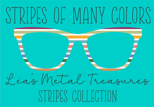 Stripes of Many Colors • Magnetic Eyeglasses Topper