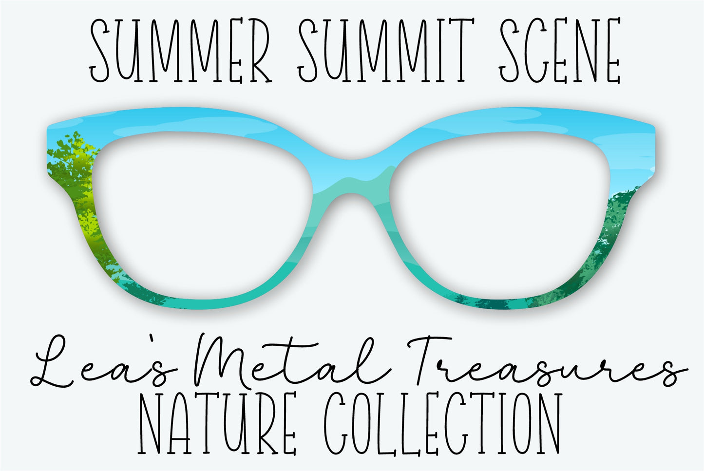 SUMMER SUMMIT SCENE Eyewear Frame Toppers - AUGUST 2026 TOPPER OF THE MONTH