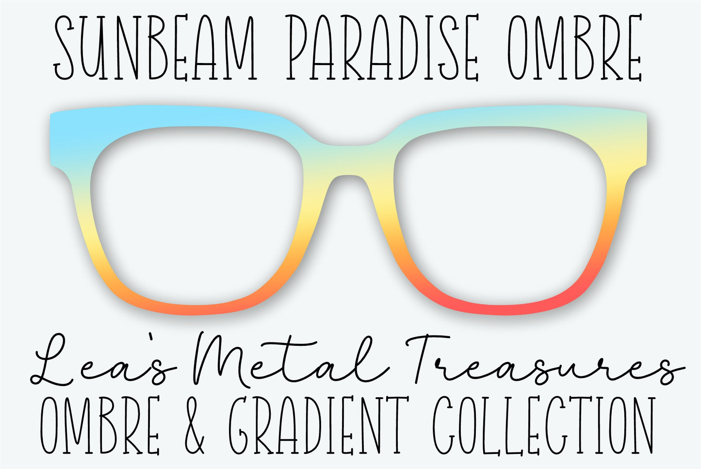 Sunbeam Paradise Ombre Eyewear Frame Toppers