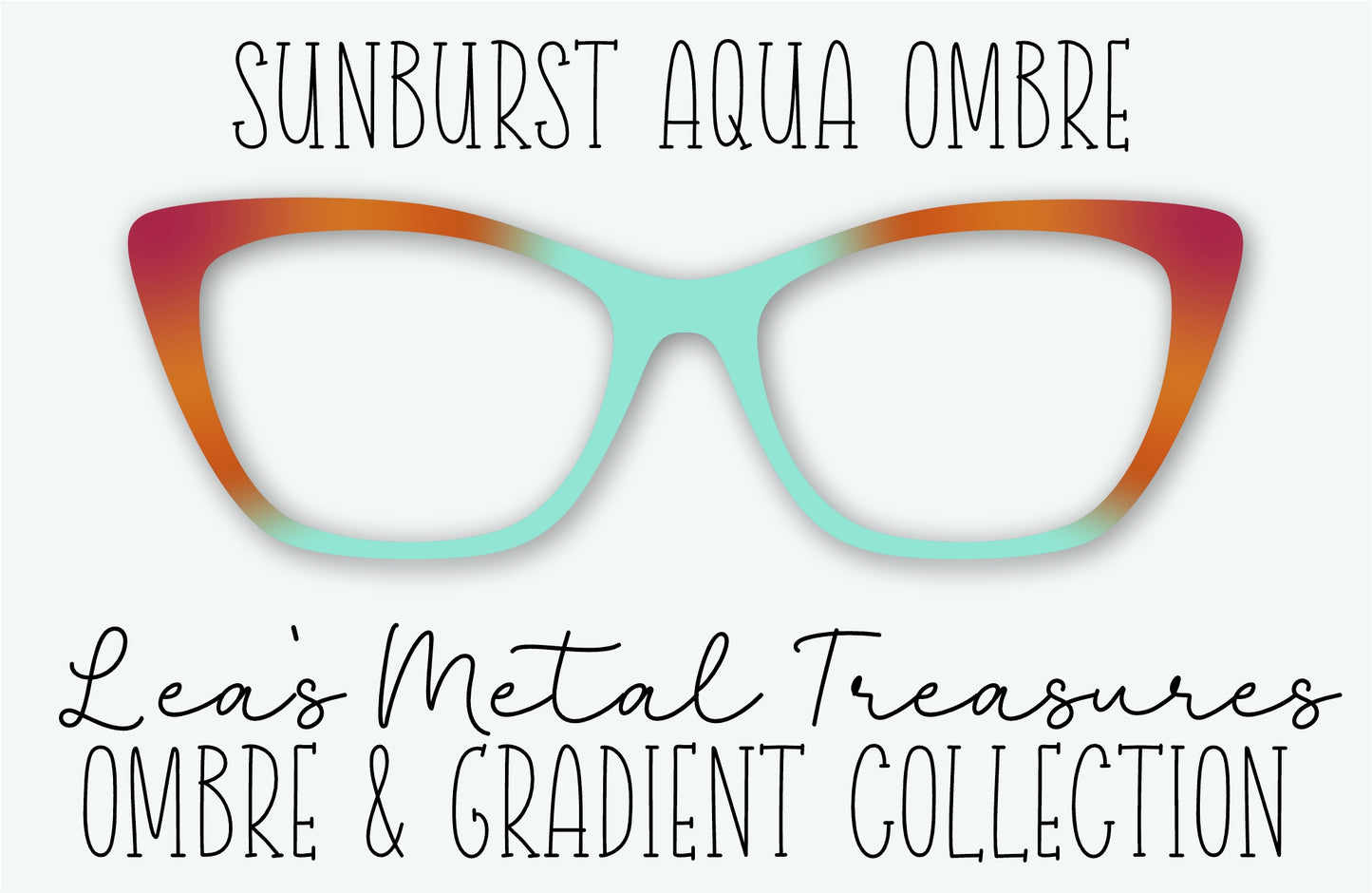 SUNBURST AQUA OMBRE Eyewear Frame Toppers