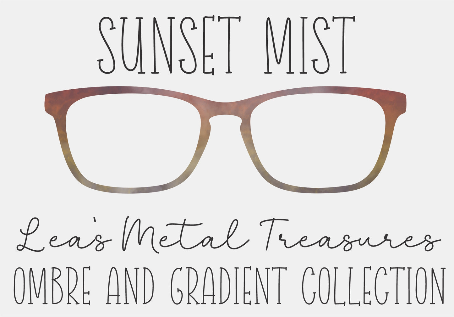 SUNSET MIST Eyewear Frame Toppers COMES WITH MAGNETS
