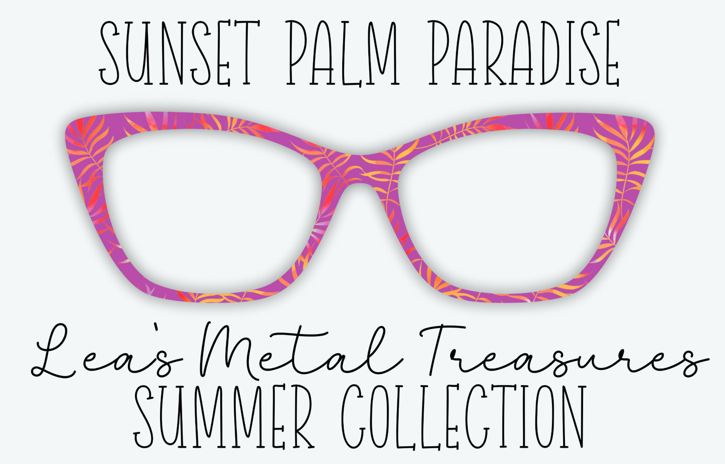 Sunset Palm Paradise Eyewear Frame Toppers