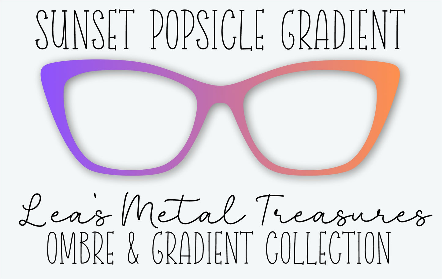 SUNSET POPSICLE GRADIENT Eyewear Frame Toppers